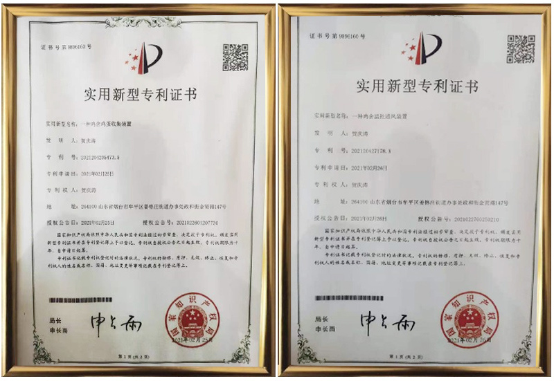 Patent certificate